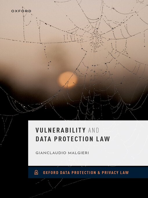 Title details for Vulnerability and Data Protection Law by Gianclaudio Malgieri - Available